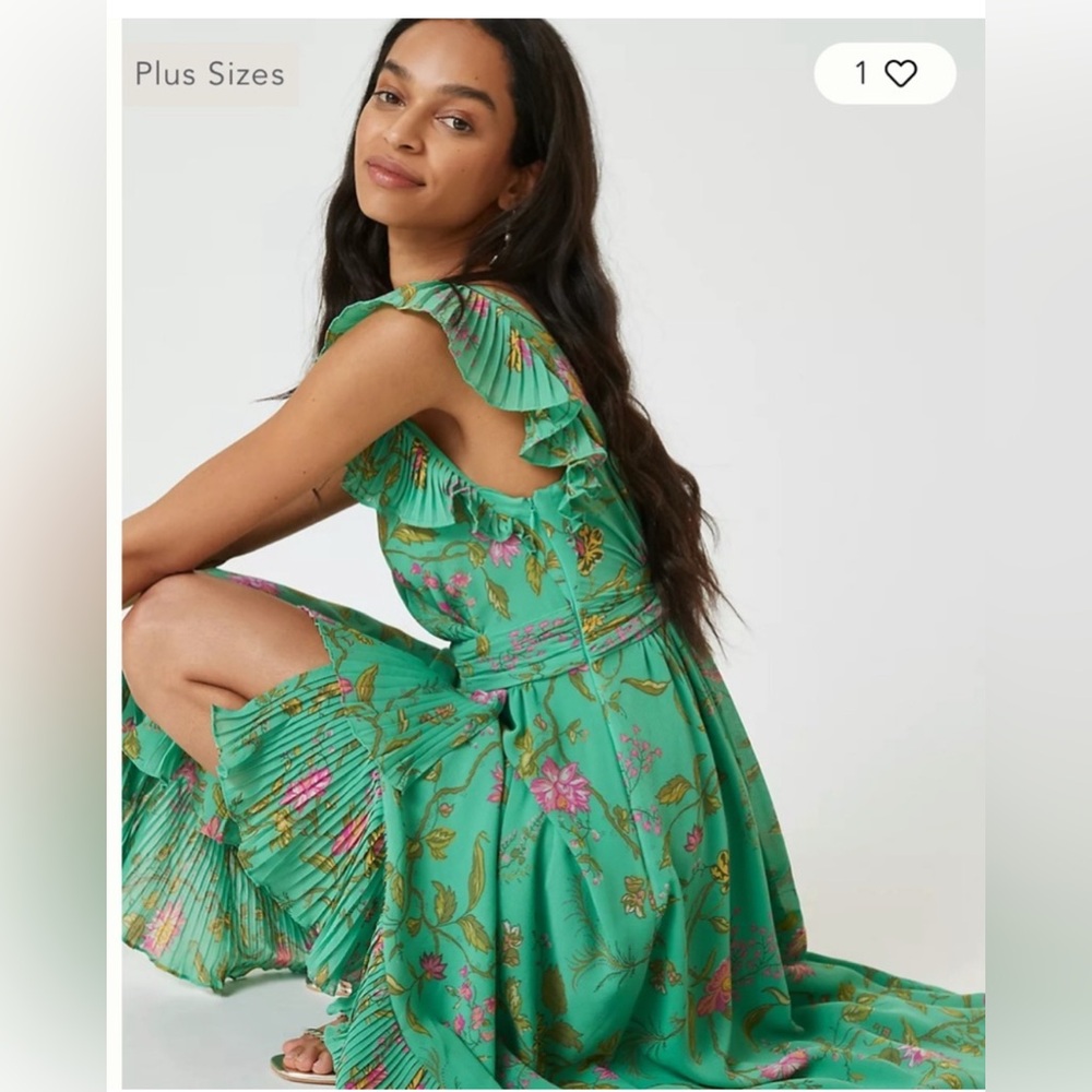 Anthropologie Ruffle Midi Dress - Picture 3 of 6